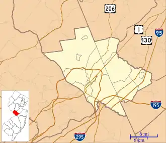 Trenton is located in Mercer County, New Jersey