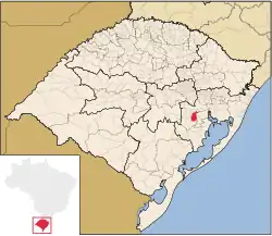Location within Rio Grande do Sul