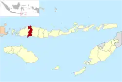 Location within East Nusa Tenggara