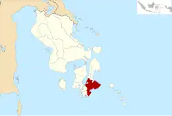 Location within Southeast Sulawesi