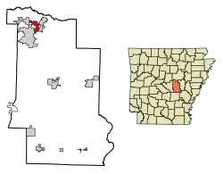 Location in Lonoke County, Arkansas