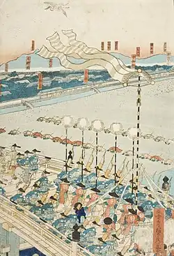 Lord Yoritomo Traveling to Kyoto (3), 1862