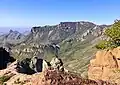 View from Lost Mine Trail with north aspect of Townsend Point in the distance.