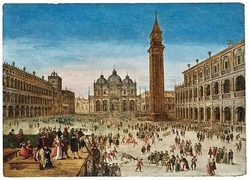 Carnival of Venice, by Louis de Caullery, before 1622