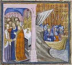 14th century depictions of marriage of Louis and Eleanor