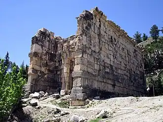 The Lower Great Roman temple in Niha, Bekaa