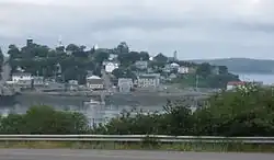 Center of Lubec as seen from Campobello Island