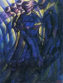 Sintesi plastica dei movimenti di una donna, 1912 oil on canvas, Museum of Grenoble