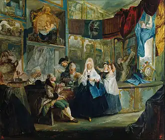 The Shop of anticuarian Geniani (1772) Museo Lázaro Galdiano