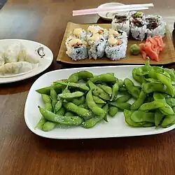 With sushi