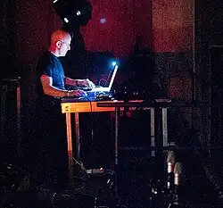 Lustmord playing at Norbergfestival, 2011.