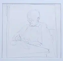 Pencil sketch of Rebekah Goodrich Lowry, (c. 1917)