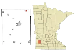Location of Cottonwood, Minnesota