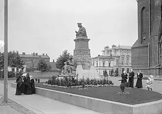 The original statue of Mikael Agricola in Vyborg, 1908,