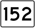 Route 152 marker