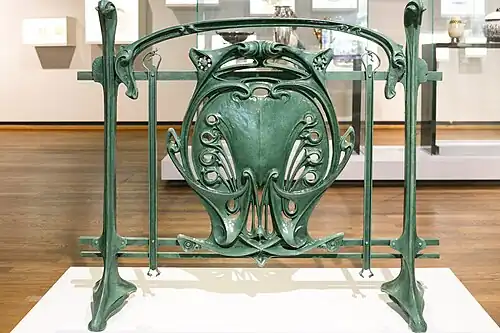 Guimard Métro balustrade plaque (1900)