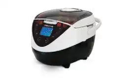A multicooker with TFT display, clock, timer and automatic programs.