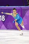 Satoko Miyahara begins a toe loop