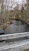 Eightmile River at Jones Hill Road bridge.