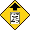 W3-5 Speed limit ahead