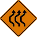 CW24-1bL Double reverse curve (left) (3 lanes)