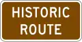 M11-1aP National Historic Trail - Historic Route (plaque)