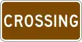 M11-1bP National Historic Trail - Crossing (plaque)