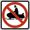 R9-15 No snowmobiles