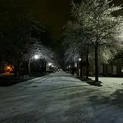 Looking north on Serenade Drive