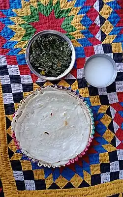 Sindhi Chawran ji Mani, Sagg and Lassi.