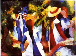 August Macke, Girls in Green, 1914