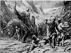 Disaster of Jayapala Army against Mahmud of Ghazni, due to a snowstorm.