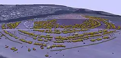 Maidanetske mega-site, c. 3700 BC, 3D model.[60]