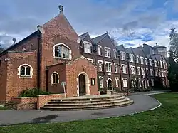 College Chapel and Norfolk Building with Okinaga Tower in the background