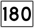 State Route 180 marker