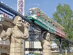 The Maisemajuna monorail from 1979 at the Linnanmäki amusement park in 2006