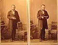 Man with book, Stuttgart, circa 1890s; photo by Friedrich Brandseph&nbsp;[de]