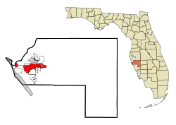 Location in Manatee County, Florida