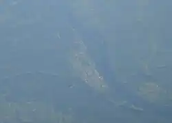 Aerial view of the village.