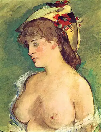 Blonde Woman with Bare Breasts (c.&nbsp;1878) by Édouard Manet