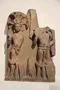 Maninaga and Svastika. Kushan period, 2nd century CE, Rajgir, Bihar
