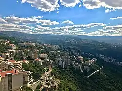 Birds-eye view of Mansourieh