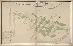 Map of the streets of Kashira 1780 (before redevelopment at the beginning of the 19th century).