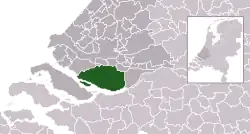 Location of Hoeksche Waard