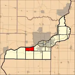Location in Rock Island County