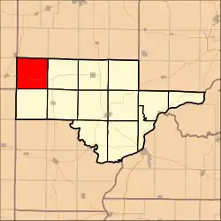 Location in Schuyler County