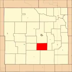 Location in Custer County