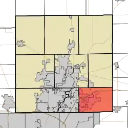 Location in Hamilton County