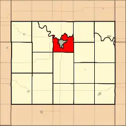 Location in Cloud County