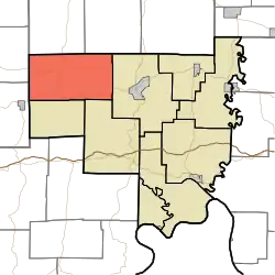 Location of Patoka Township in Crawford County
